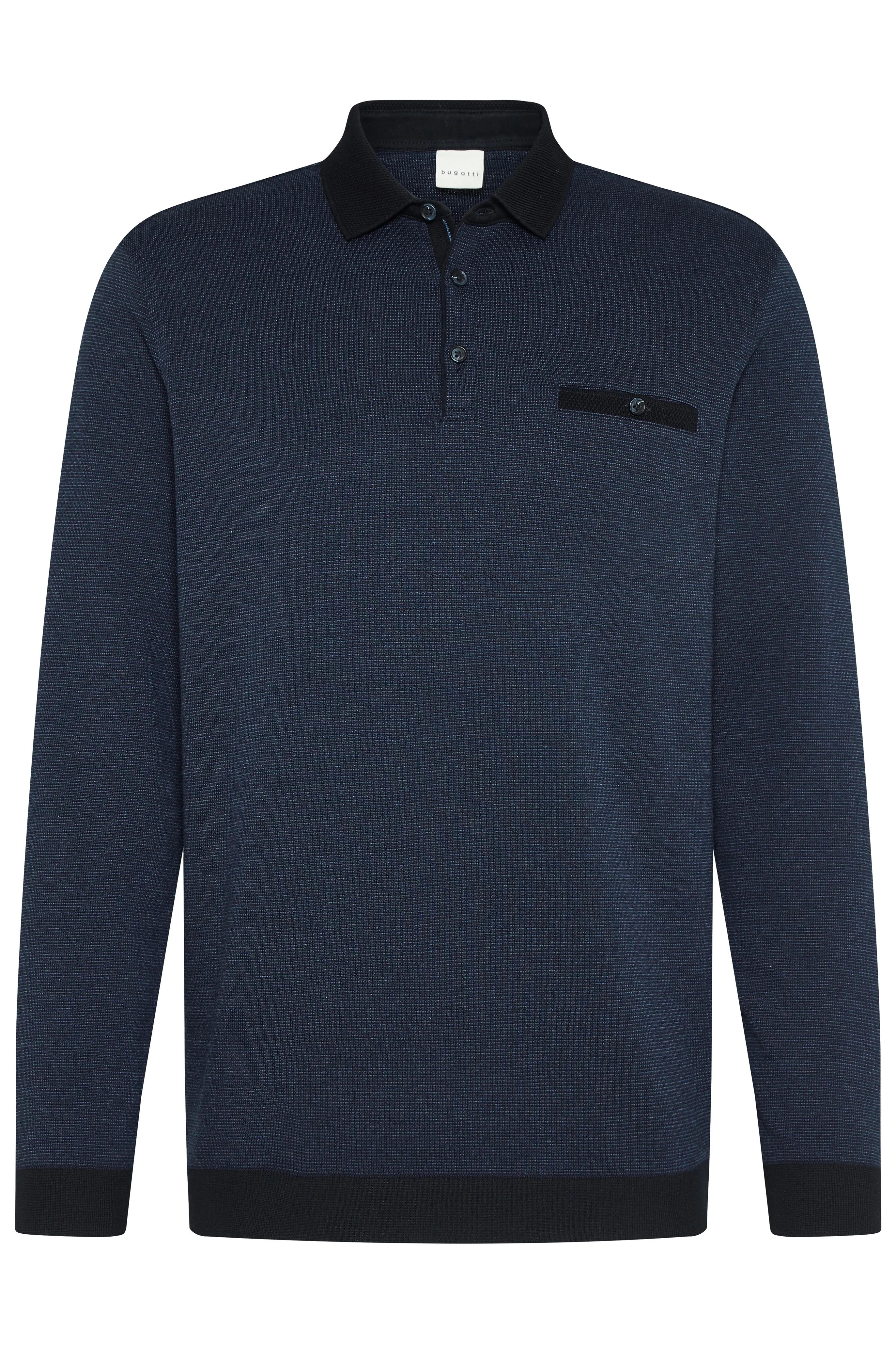 Bugatti LS Knit Polo Blue