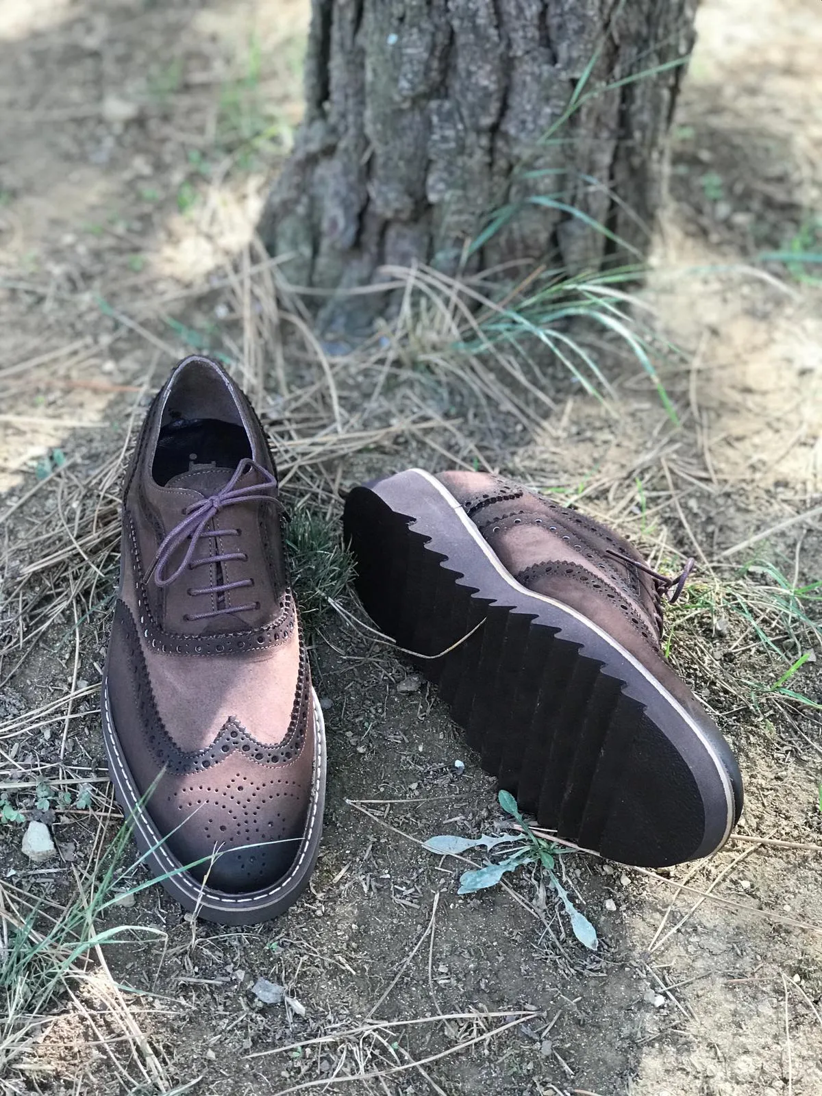 Handmade Brown Leather Wingtip Oxfords from GentWith