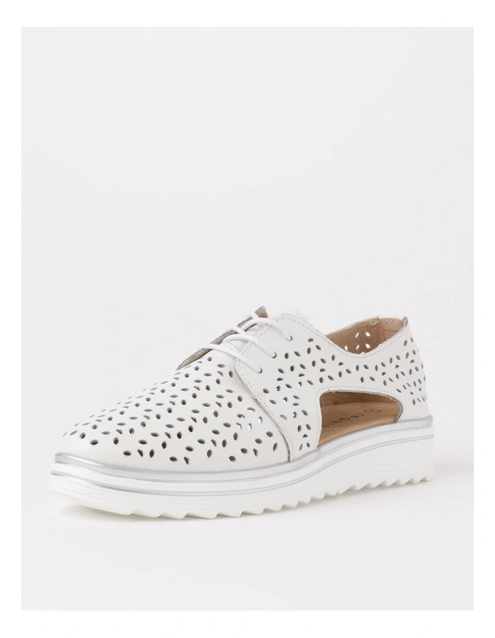 Cabana Flat Shoe in White