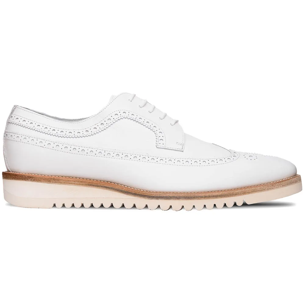 Calzoleria Toscana Dongo Calfskin Wingtip Derby White