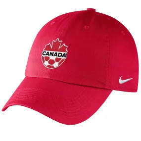 Canada Soccer Mens Heritage Adjustable Hat - RED - Google SEO friendly: Canada Soccer Men's Red Heritage Adjustable Hat