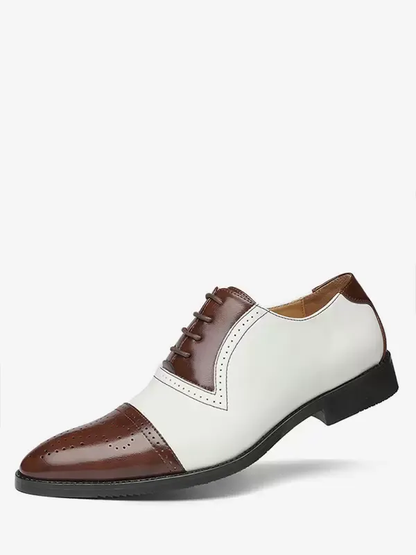 Cap Toe Brogue Oxford Shoes