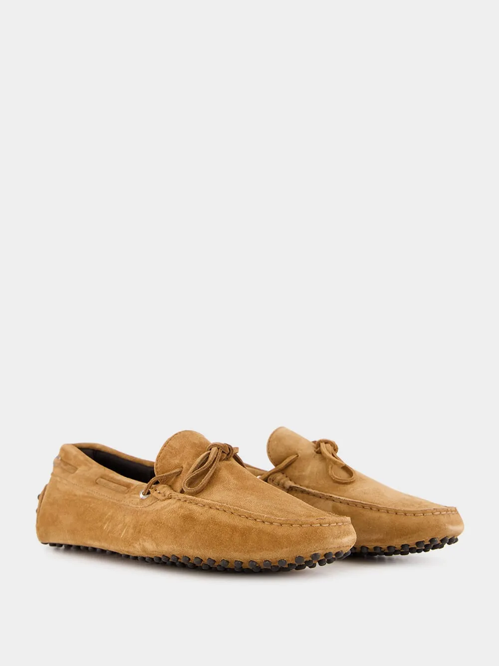 Caramel Suede Driving Shoes