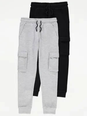 Cargo Joggers 2 Pack | Kids | George at ASDA