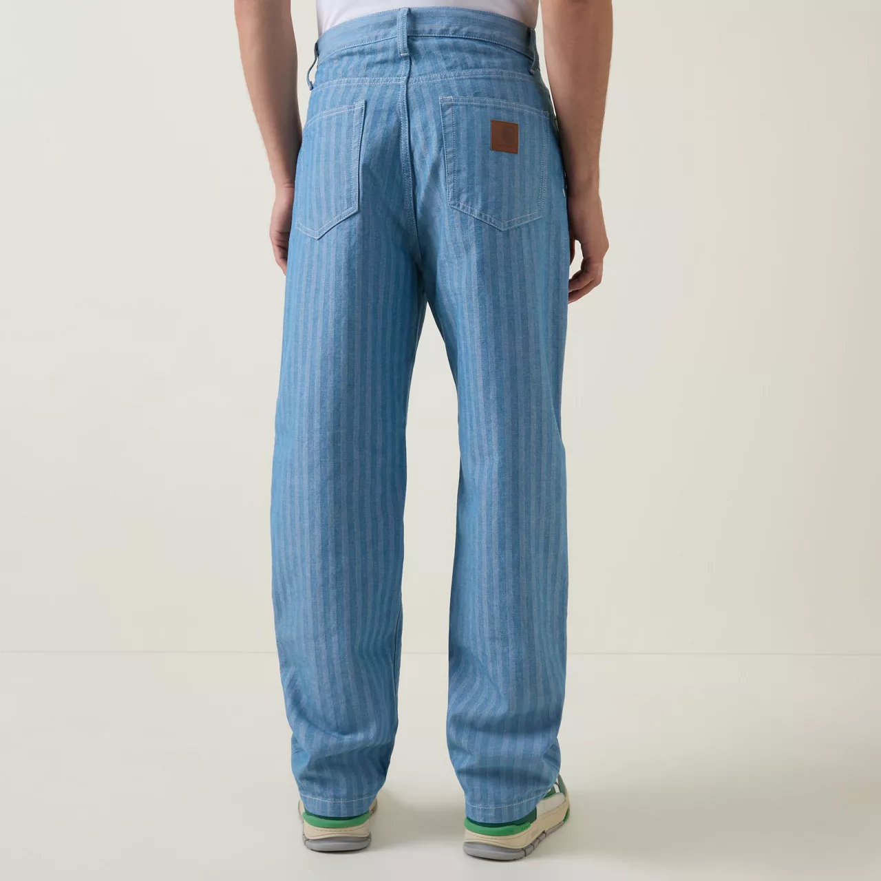 CARHARTT WIP Menard Striped Trousers - Blue