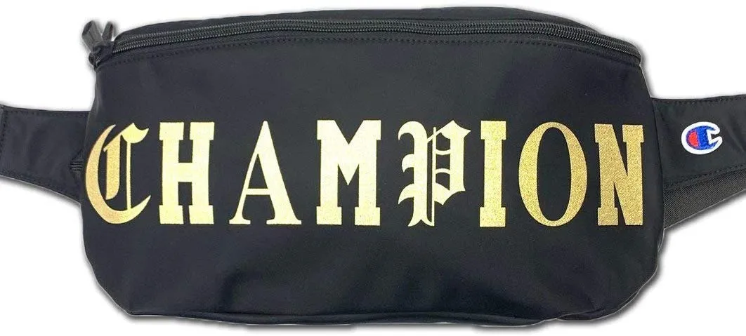 Champion Old C Black Gold Crossbody Sling Waist Bag