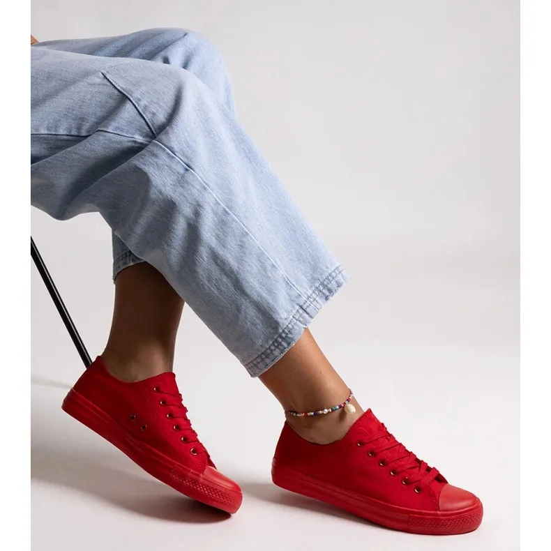 Charming classic Nudar sneakers red