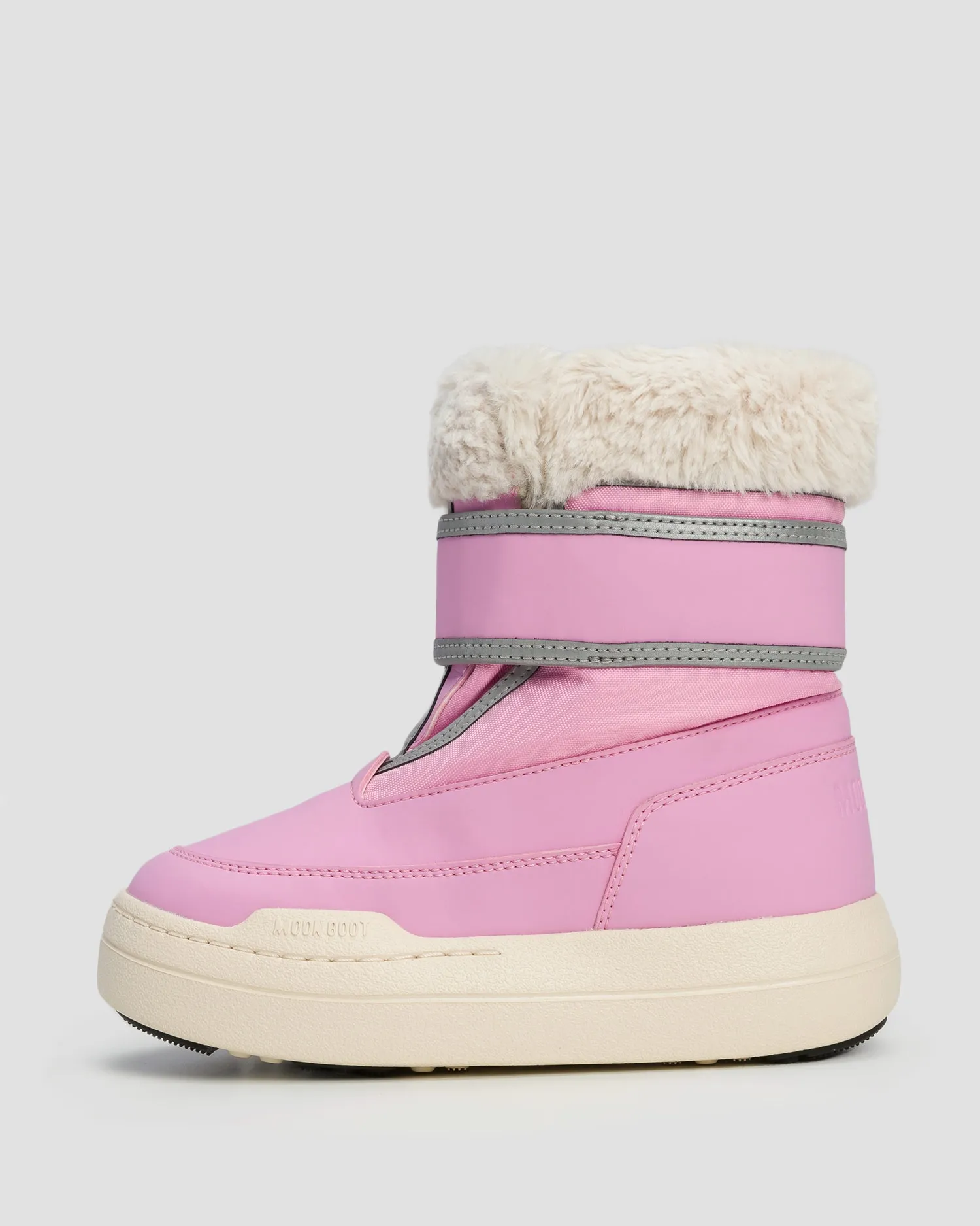 Children's pink winter boots Moon Boot Jr Park Strap 80D3440030-j001