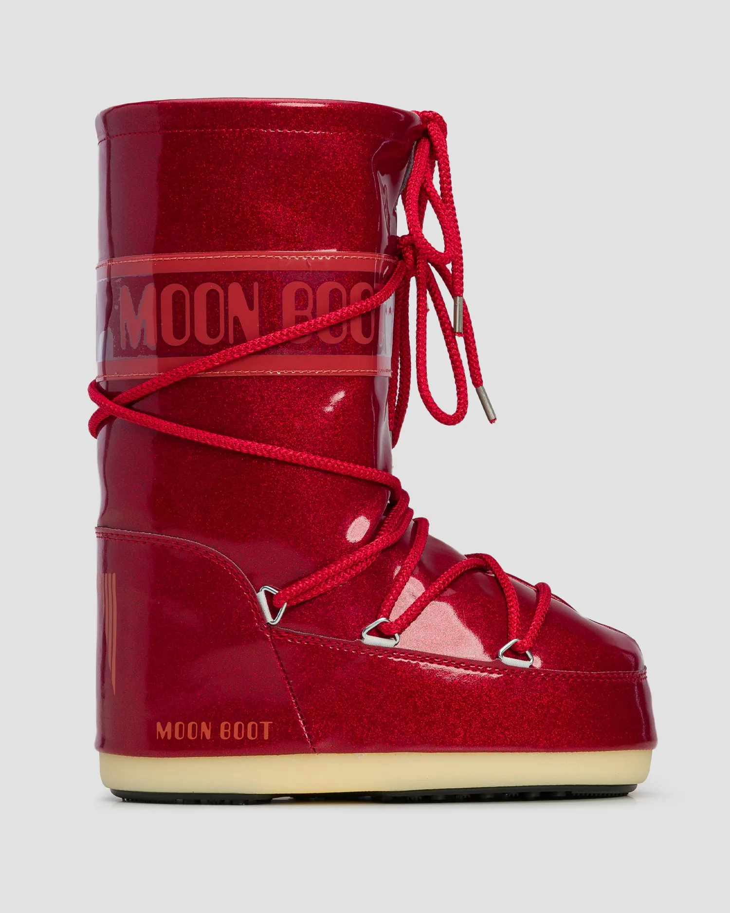 Children's red snow boots Moon Boot Icon Jr Glitter 80D3400290-d001