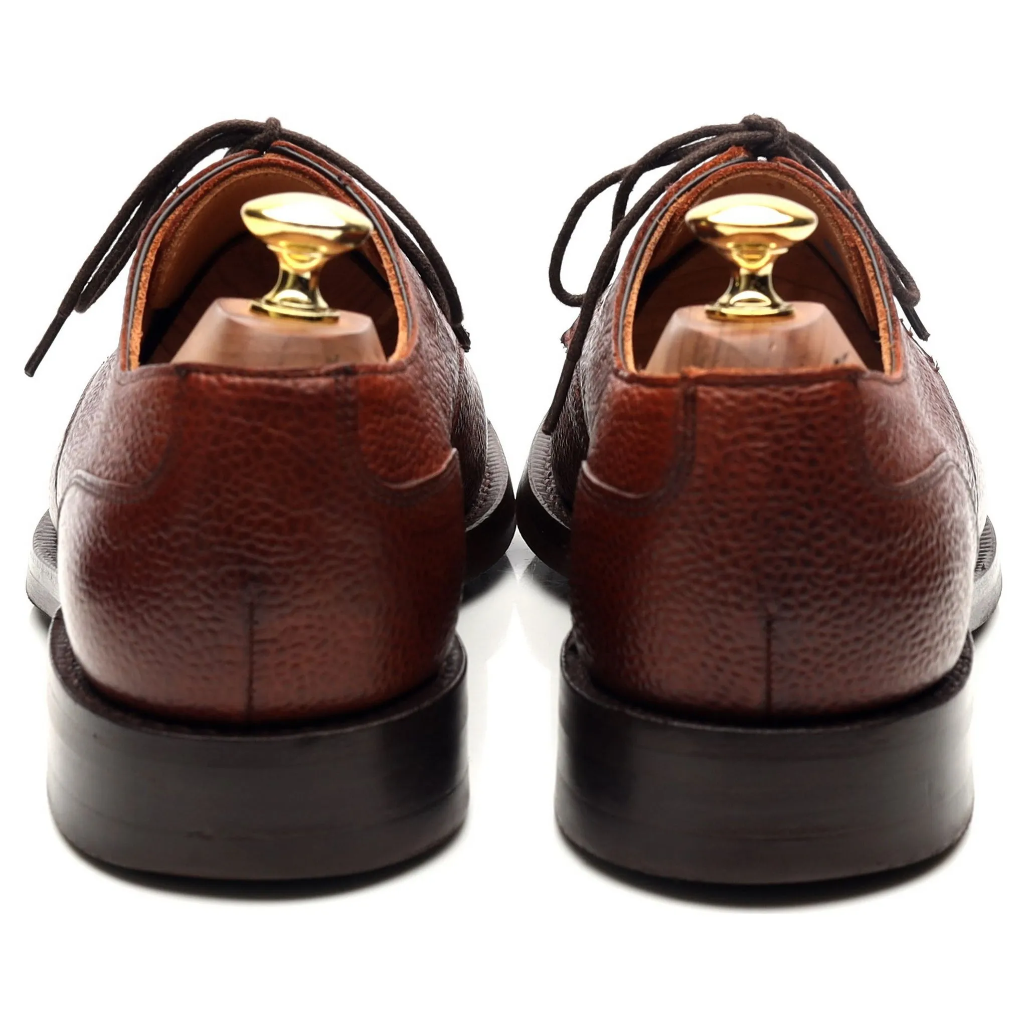 'Chiswick' Tan Brown Leather Split Toe Derby UK 8.5 F