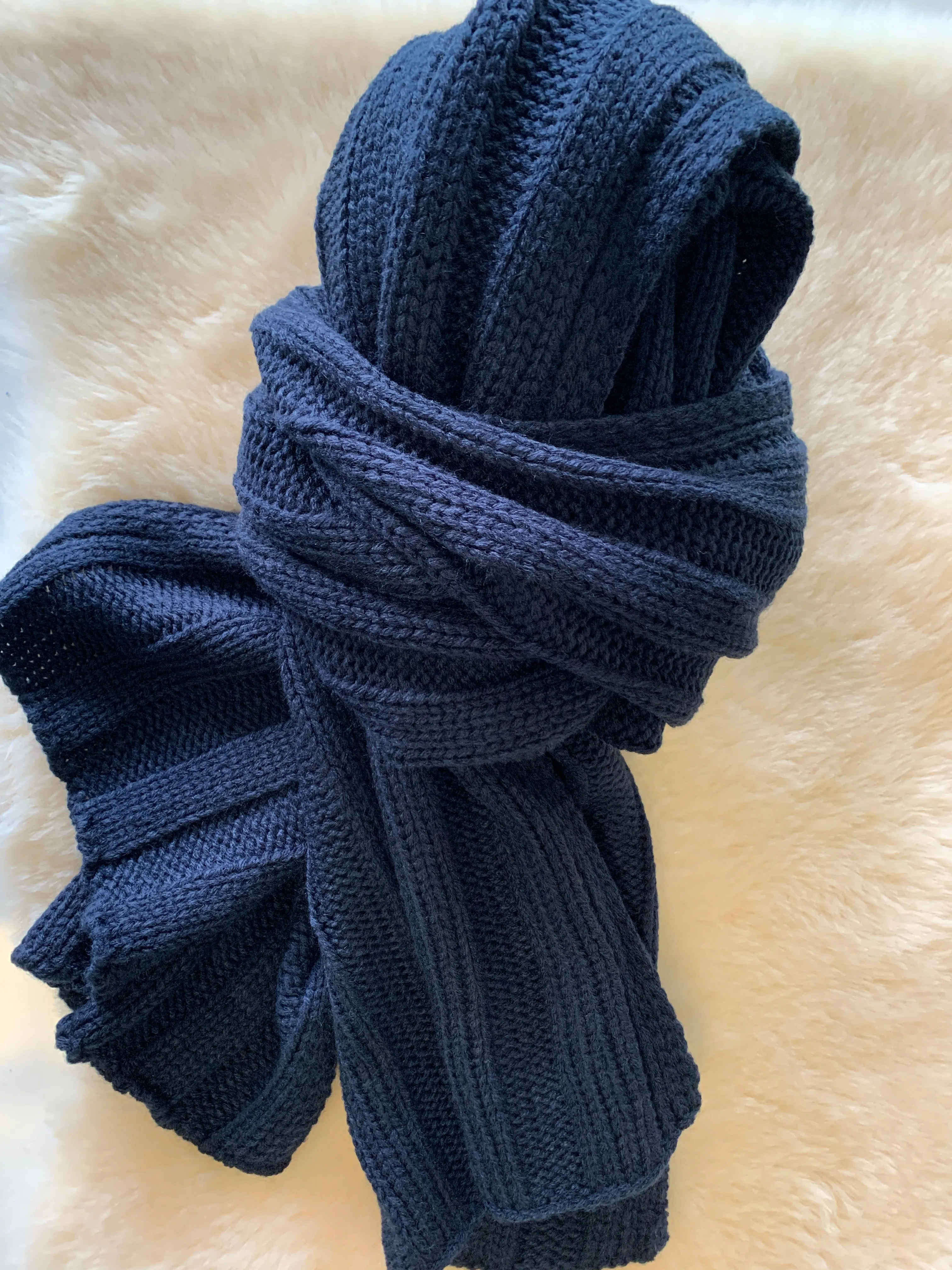  Chunky Knit Scarf  