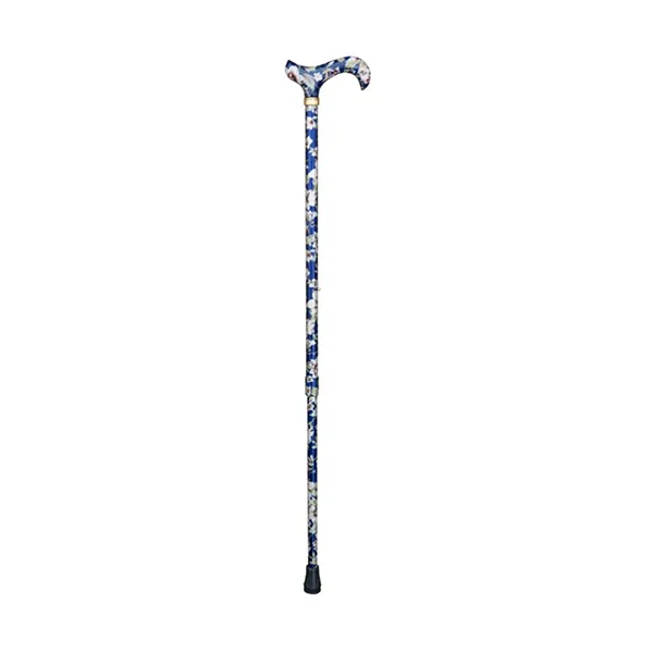 Classic Canes Tea Party Derby Adjustable Dark Blue Floral 77-100cm