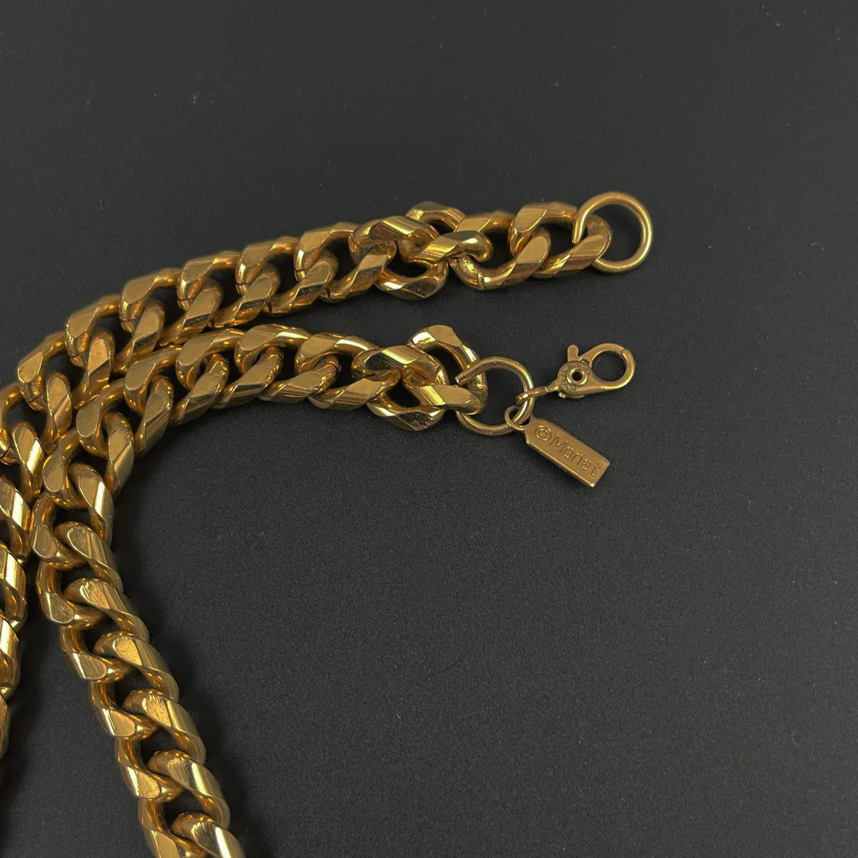 Classic Monet Gold Chain Necklace