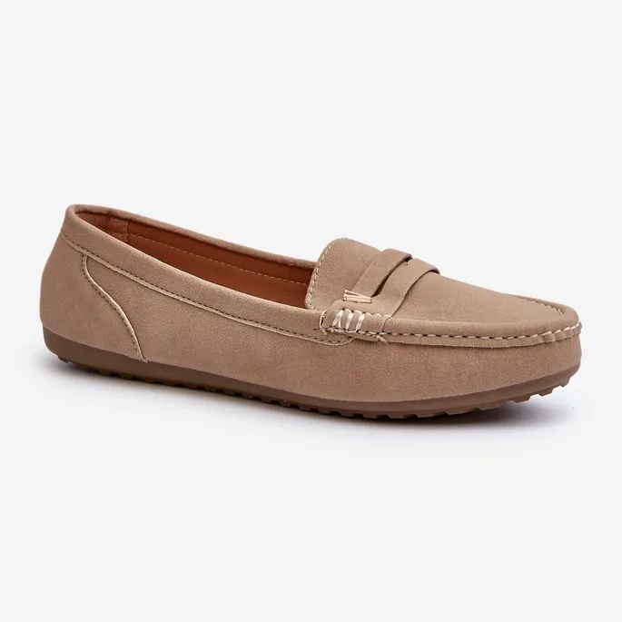 classic beige women's moccasins Iramarie