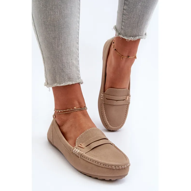 classic beige women's moccasins Iramarie