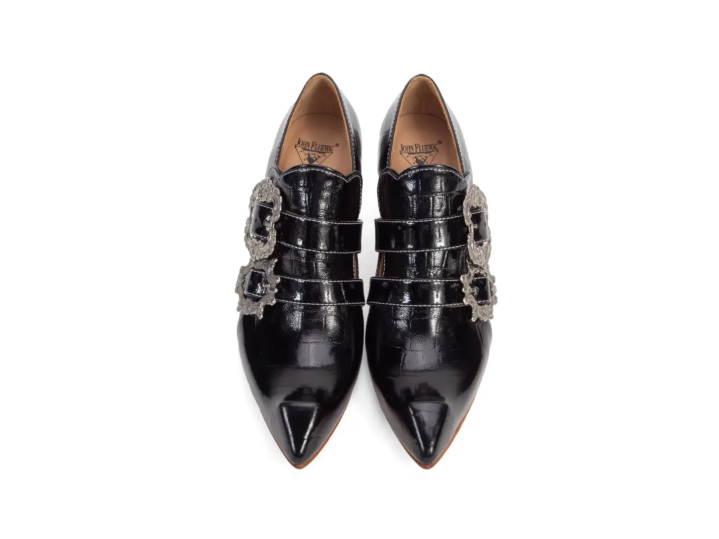 Classy Strozzi Buckled Loafer Heels