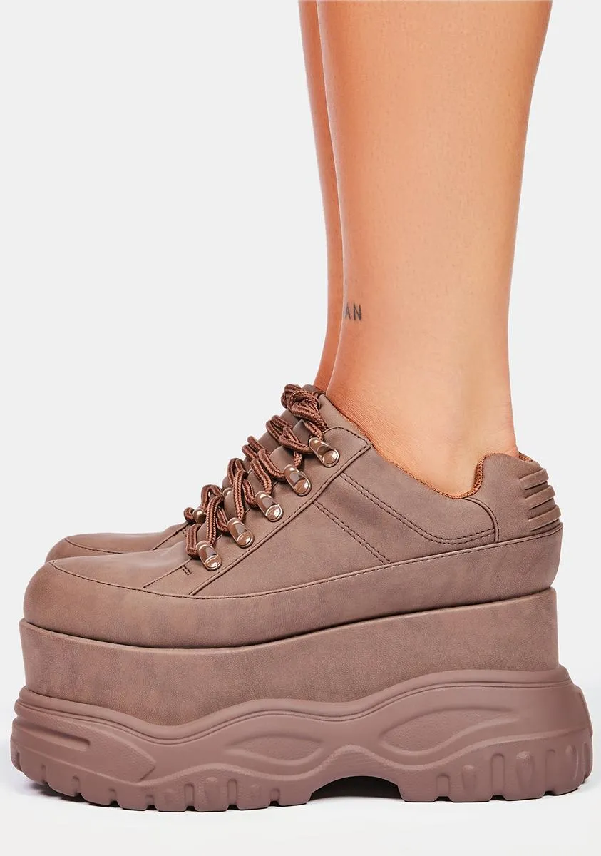 Coffee Pay The Bills Platform Sneakers-