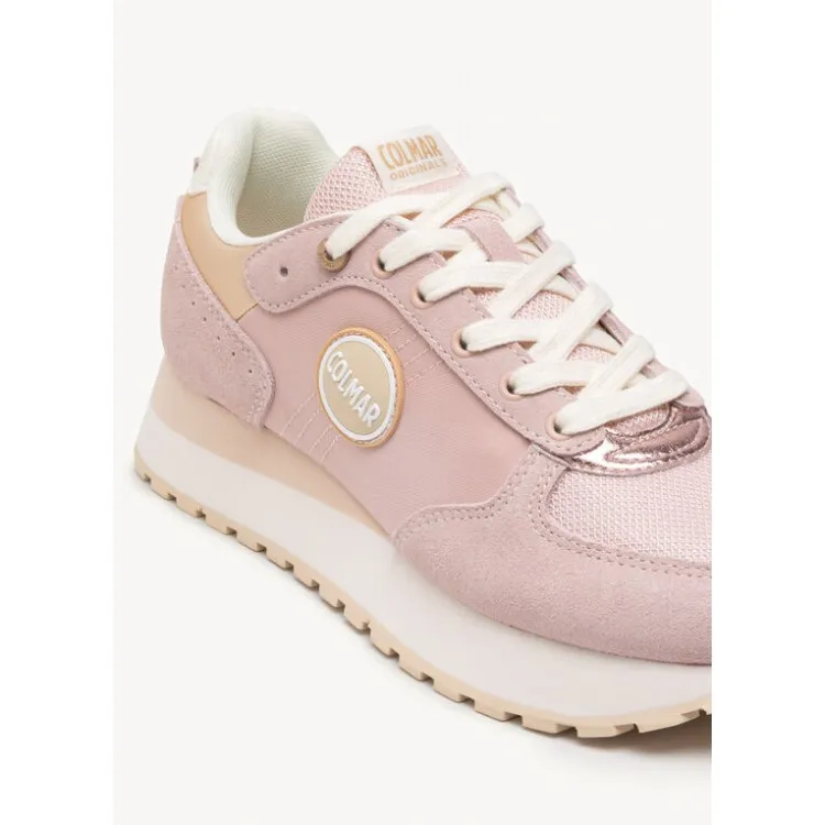 COLMAR TRAVIS 051 Women's Pink Beige Sneakers