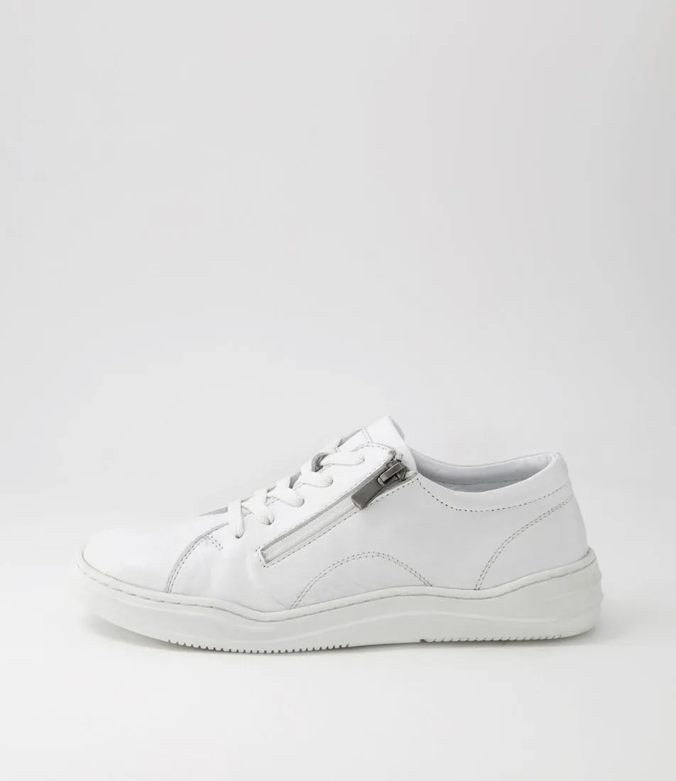 COLORADO Skylur White Leather Sneakers