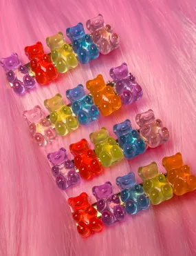 Colorful Gummy Bear Hair Clips