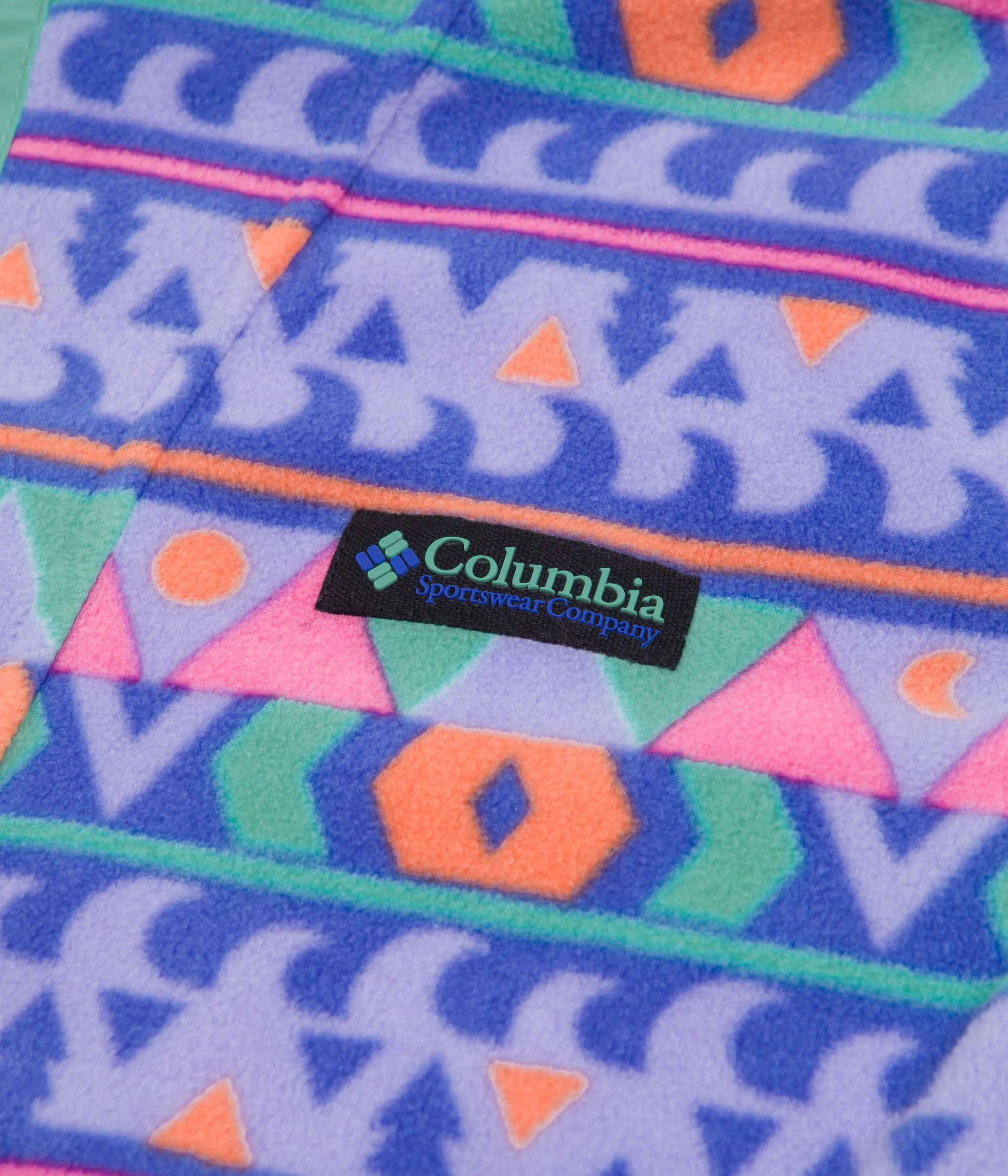 Columbia Purple Lotus Camp Blanket - Bright Aqua Back Bowl Fleece