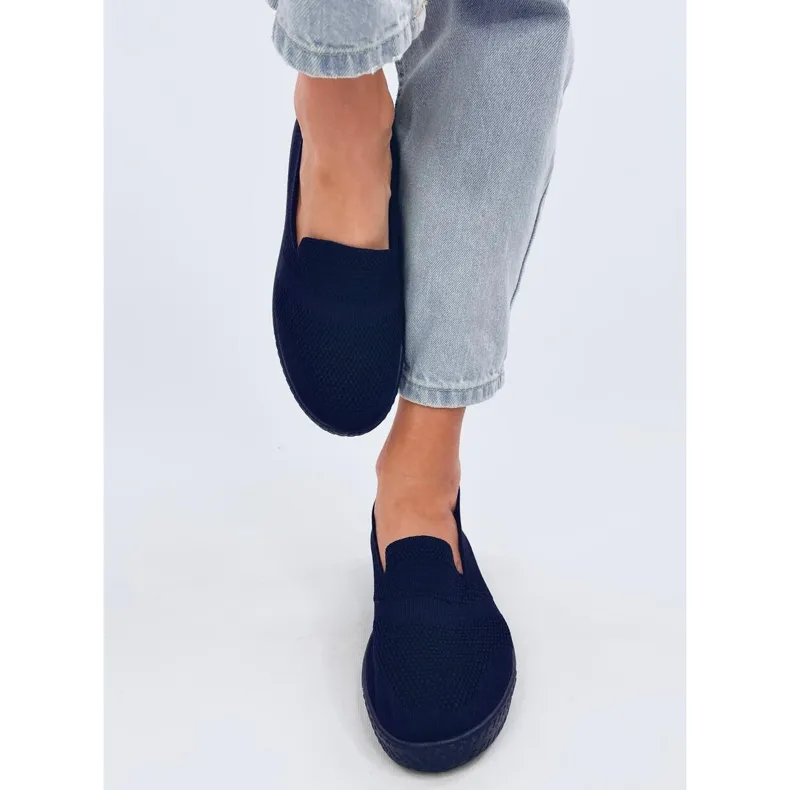 Combe Navy sock sneakers blue