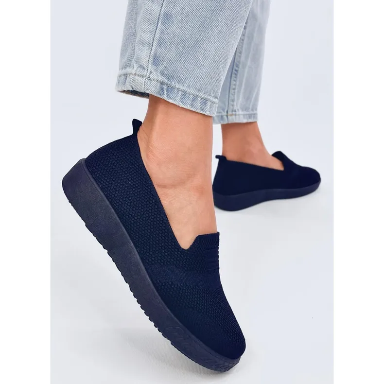 Combe Navy sock sneakers blue