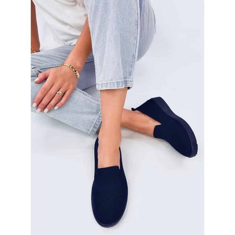 Combe Navy sock sneakers blue