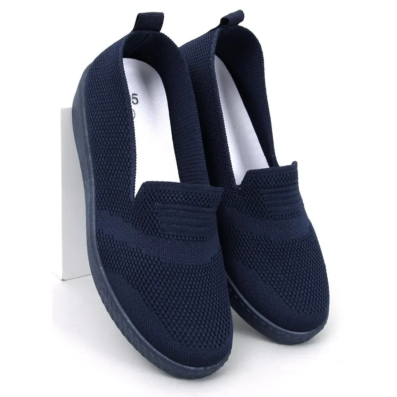 Combe Navy sock sneakers blue