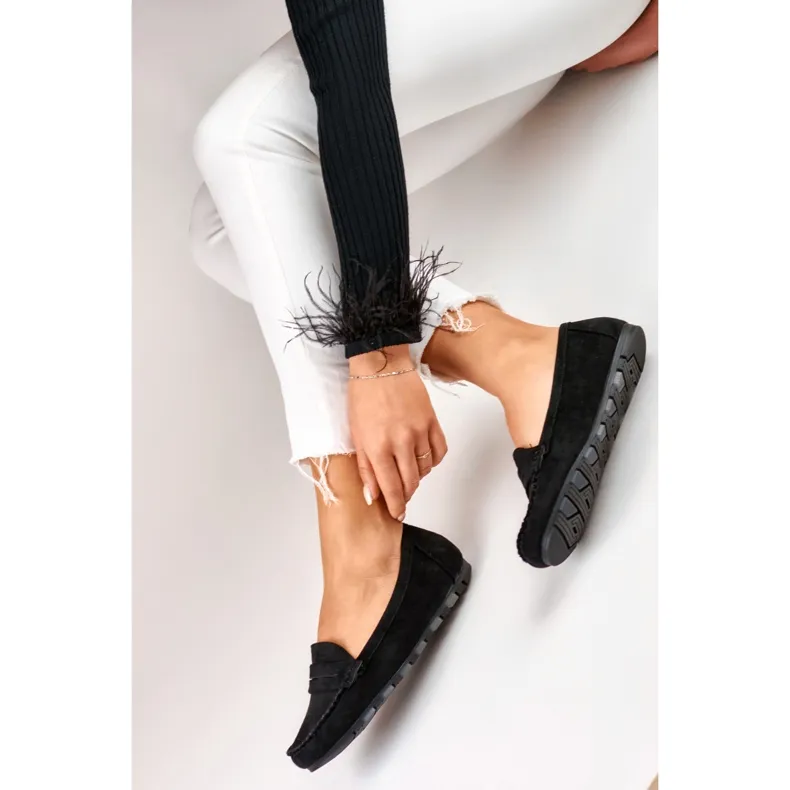 Comfortable Black Women's Moccasins