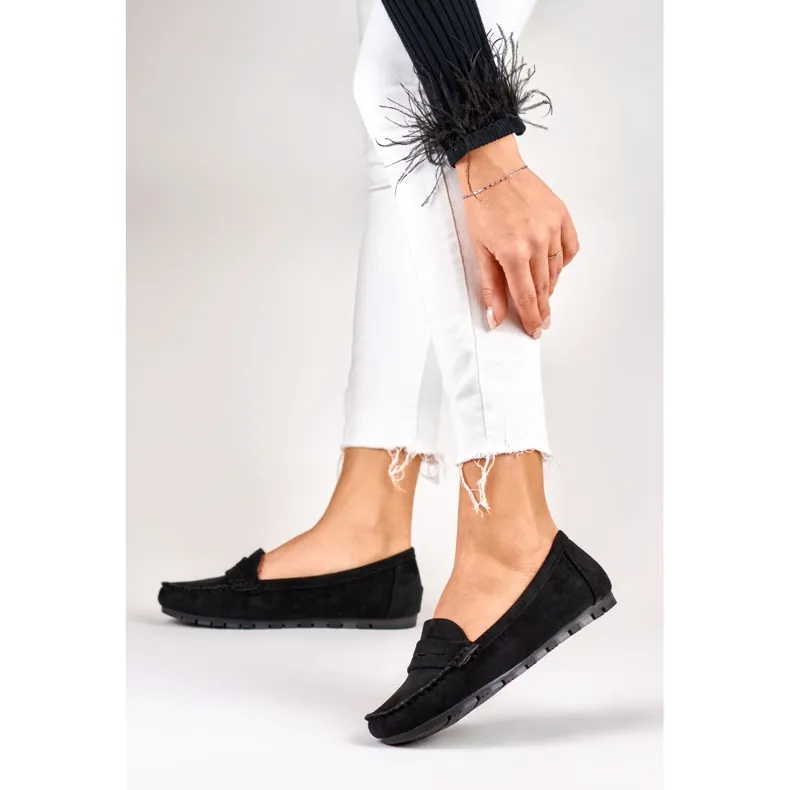 Comfortable Black Women's Moccasins