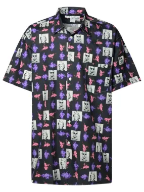 Comme Des Garçons Shirt    Comme Des Garçons Shirt 'Andy Warhol' Black Cotton Shirt