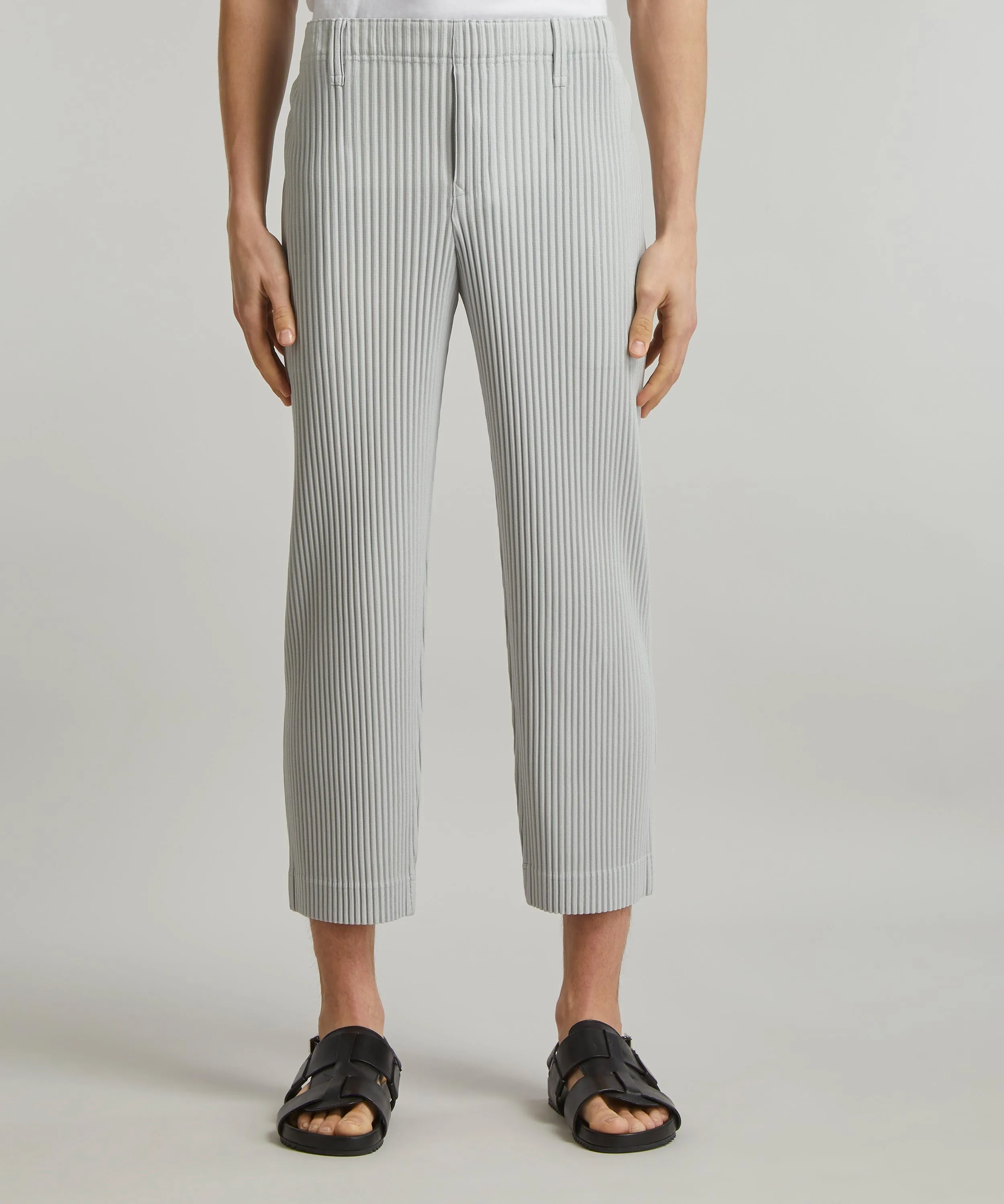 Core Pleated Straight Leg Trousers