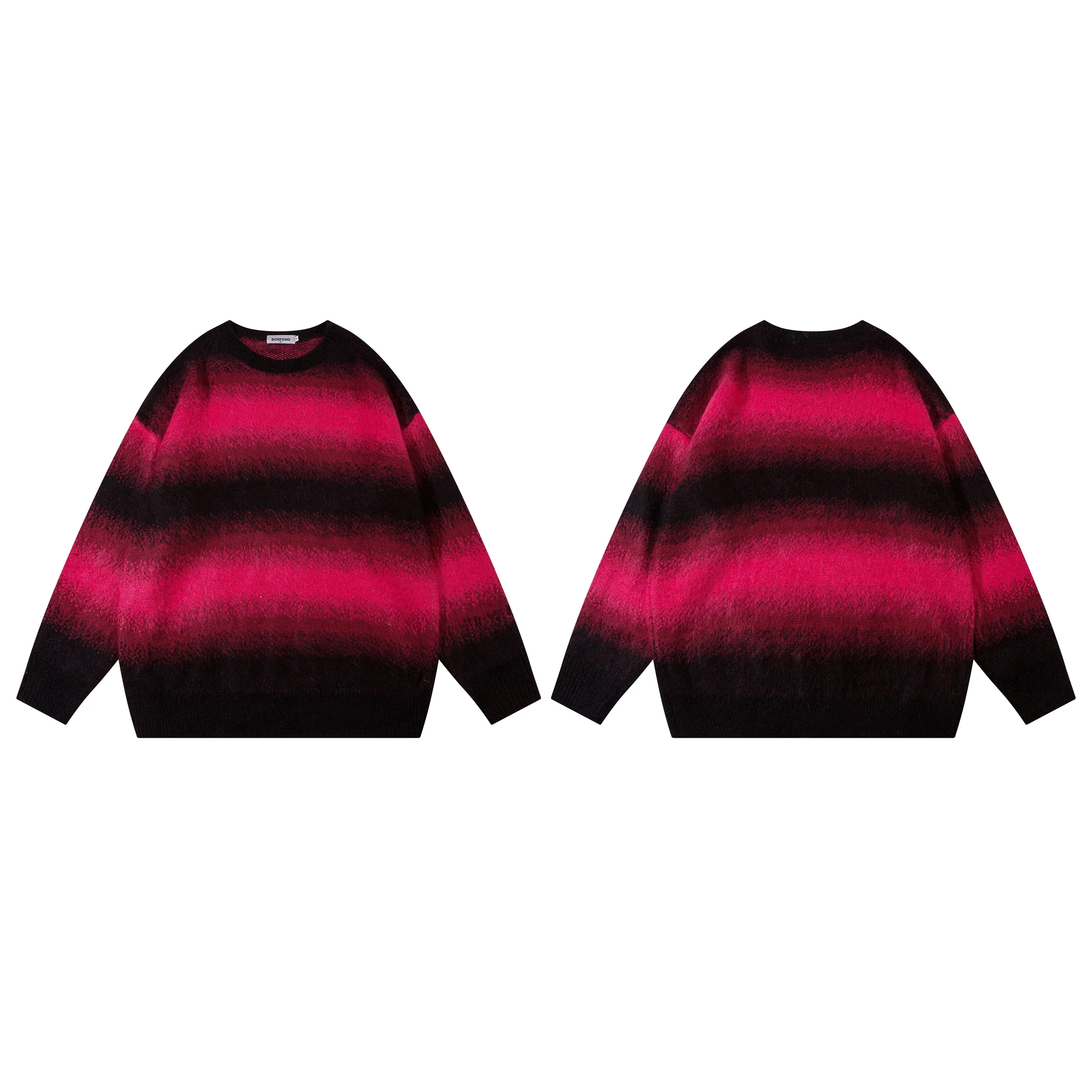 Cosmic Blaze | Gradient Striped Knit Jumper