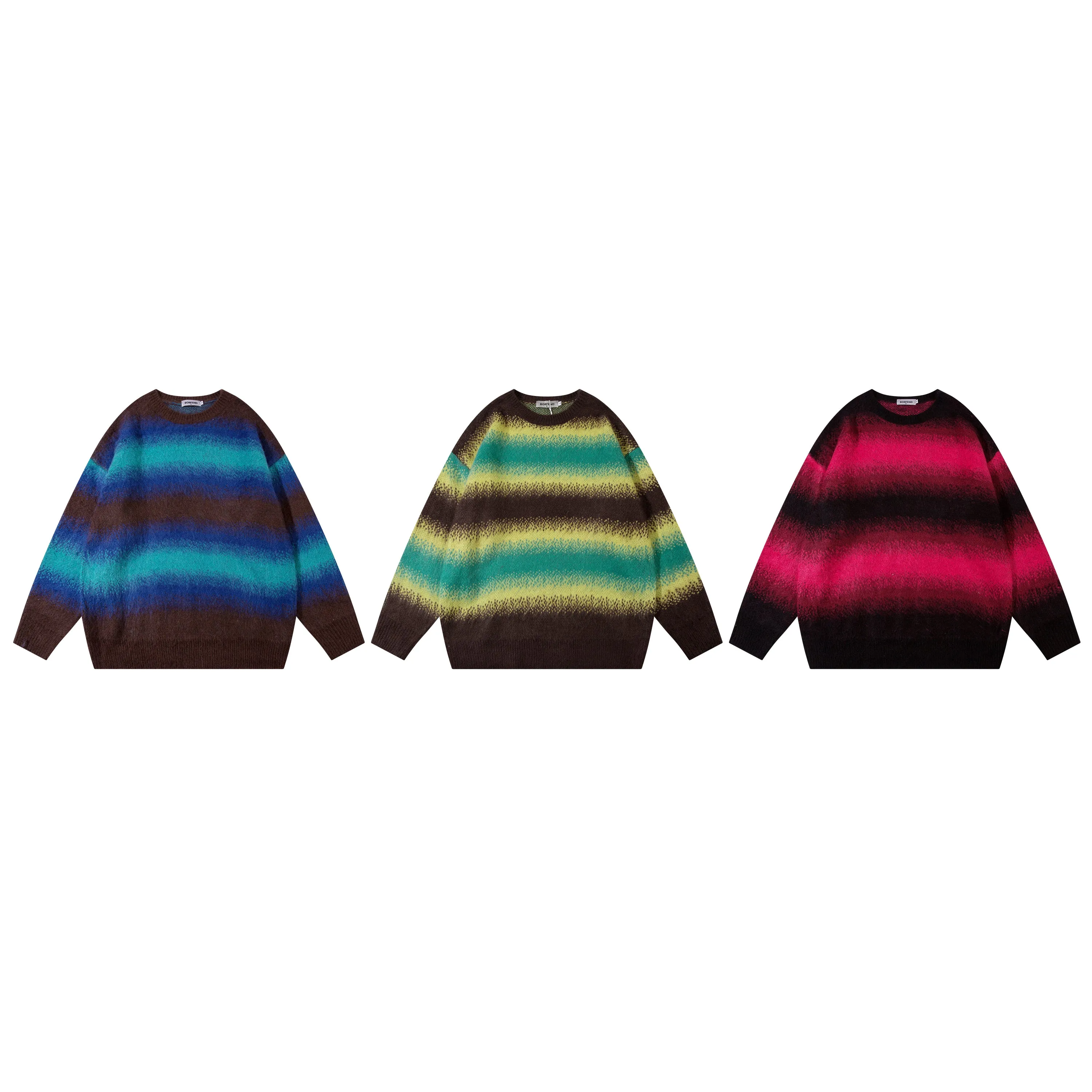 Cosmic Blaze | Gradient Striped Knit Jumper