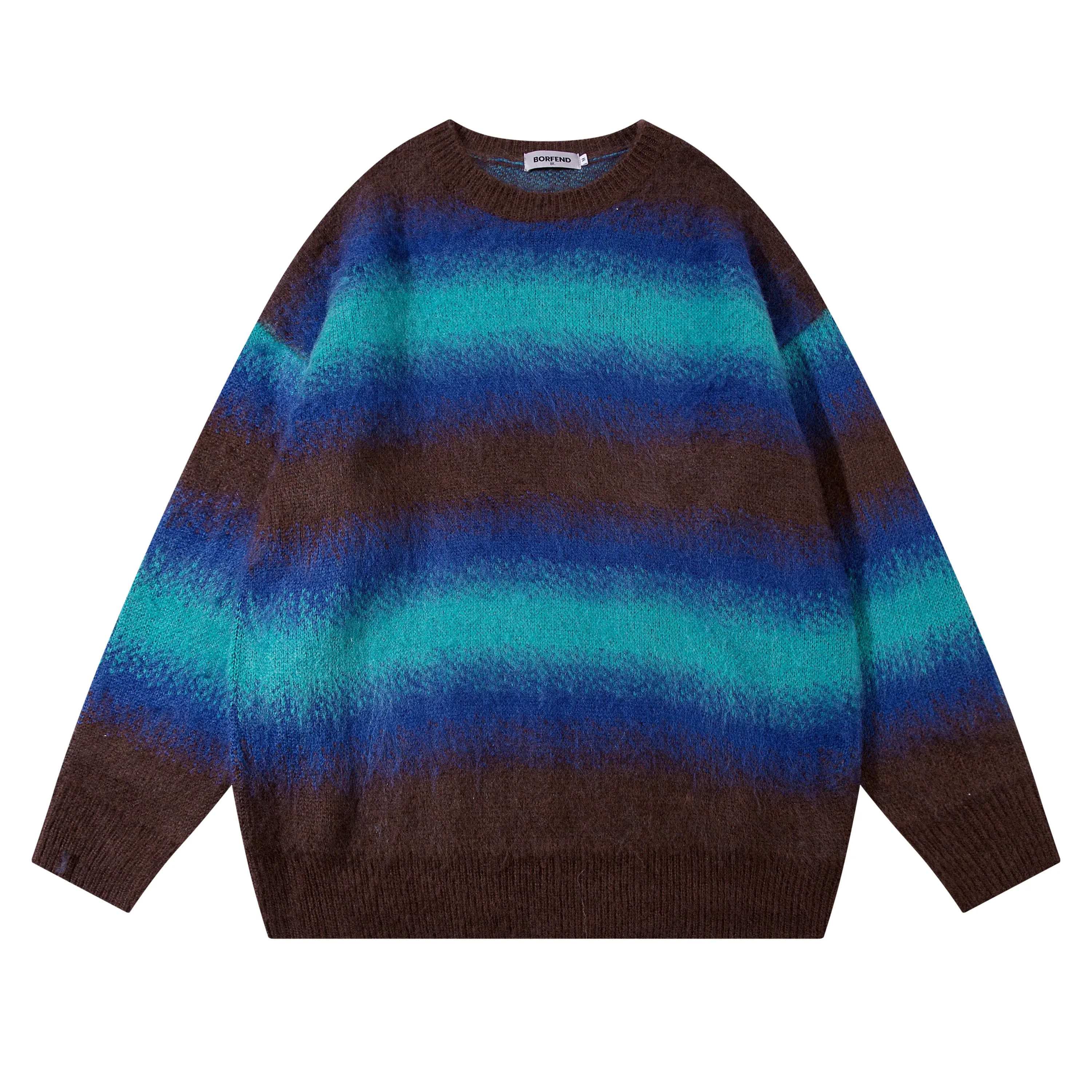 Cosmic Blaze | Gradient Striped Knit Jumper