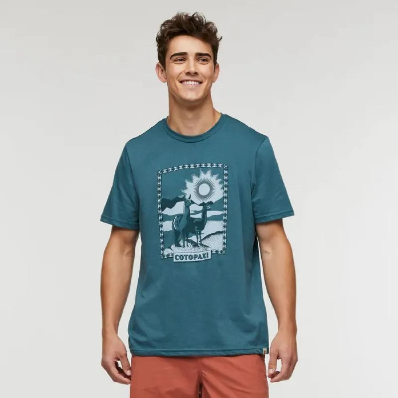 Men's Organic T-shirt with Llama Greetings by Cotopaxi