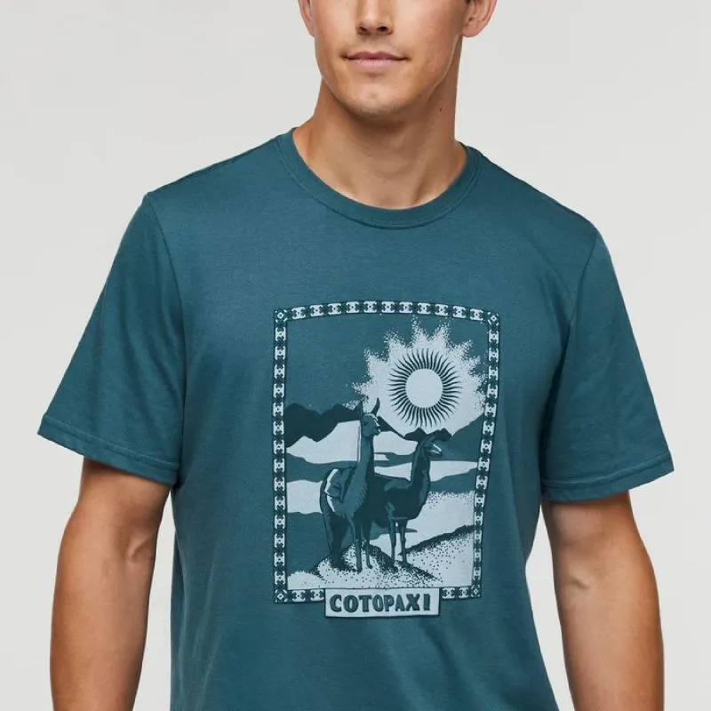 Men's Organic T-shirt with Llama Greetings by Cotopaxi