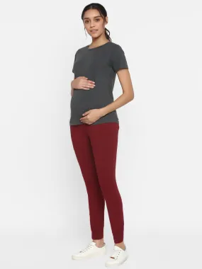 Cotton 2-Piece Maternity Tee &  Joggers Set