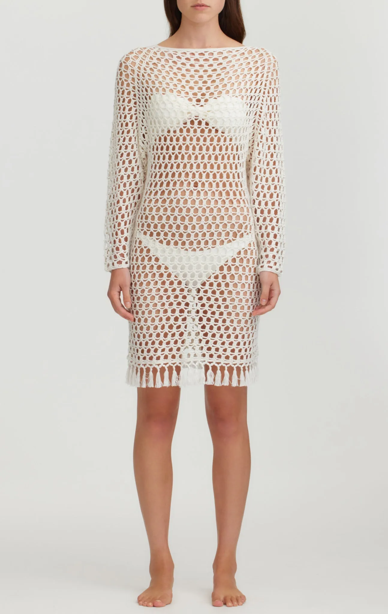 Crochet Full Sleeve Dress