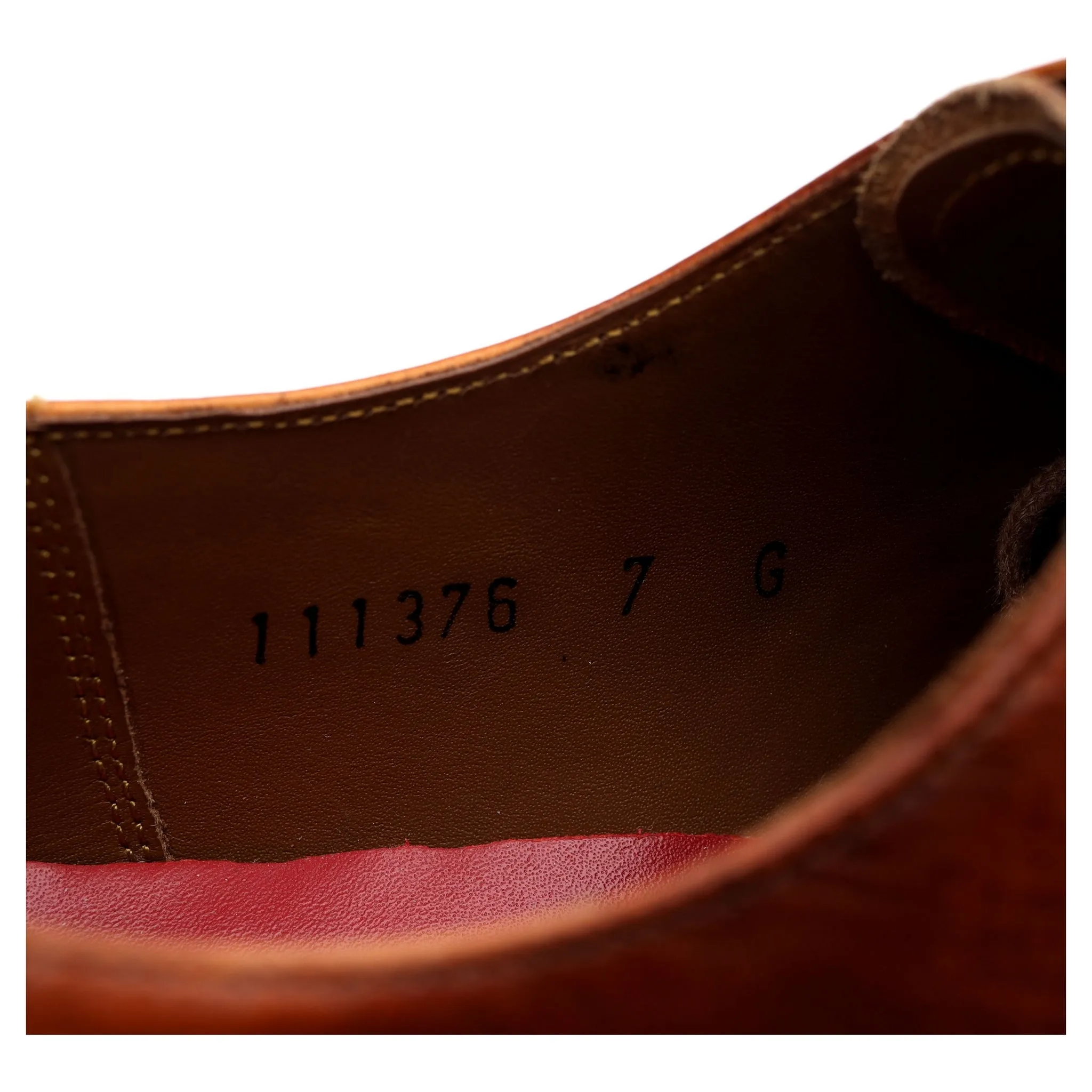 'Curt' Tan Brown Leather Derby UK 7 G