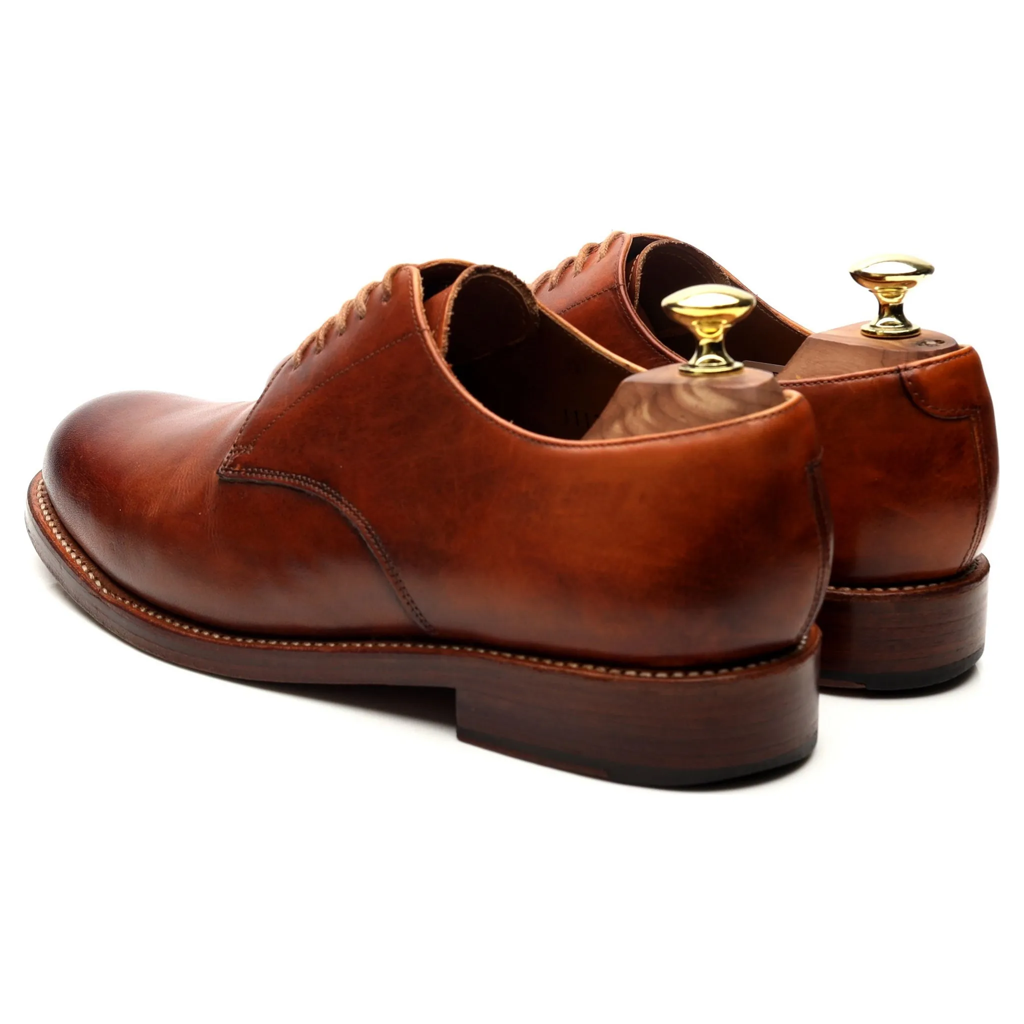 'Curt' Tan Brown Leather Derby UK 7 G