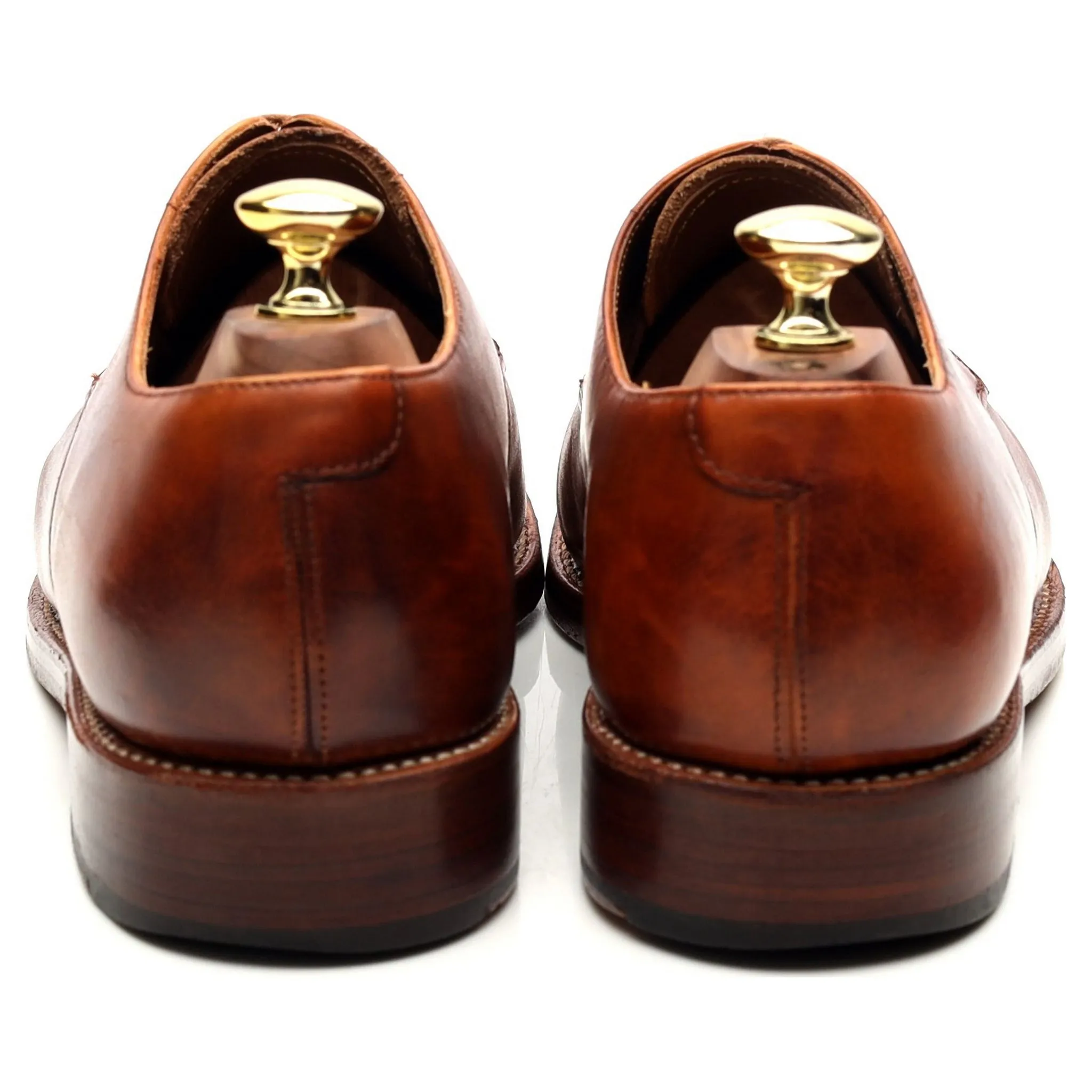 'Curt' Tan Brown Leather Derby UK 7 G