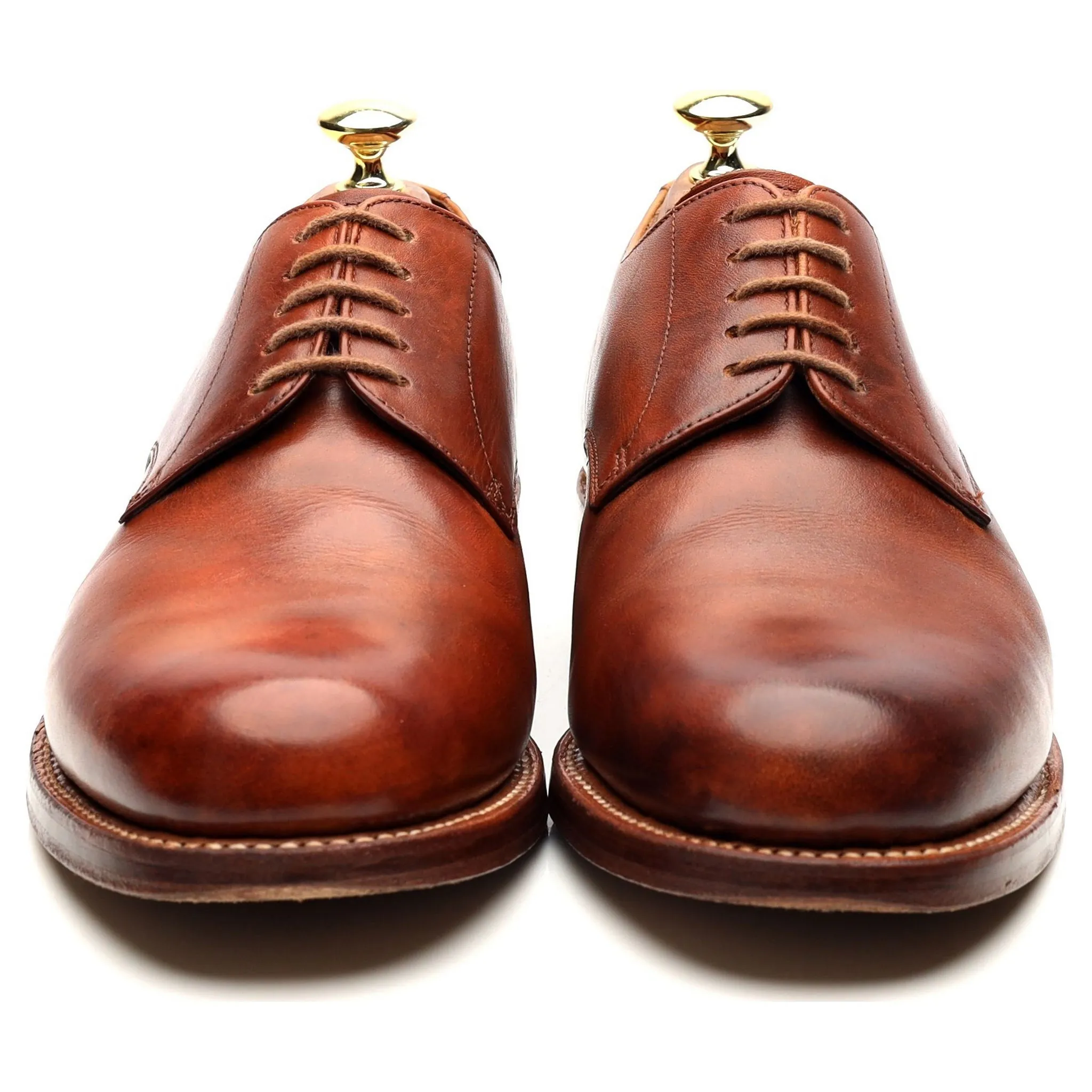 'Curt' Tan Brown Leather Derby UK 7 G