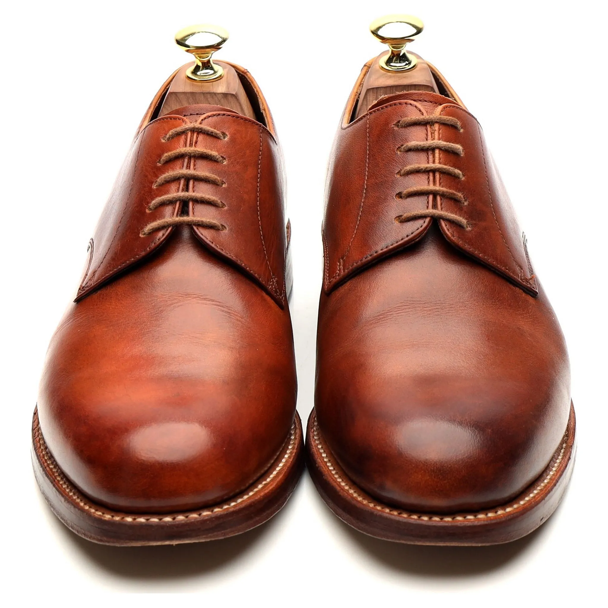 'Curt' Tan Brown Leather Derby UK 7 G