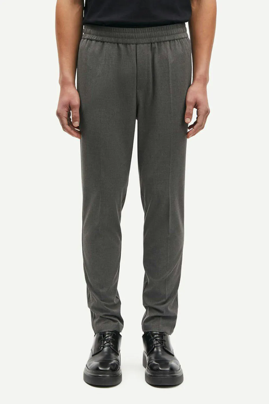 Dark Grey Melange Sasmithy Trousers