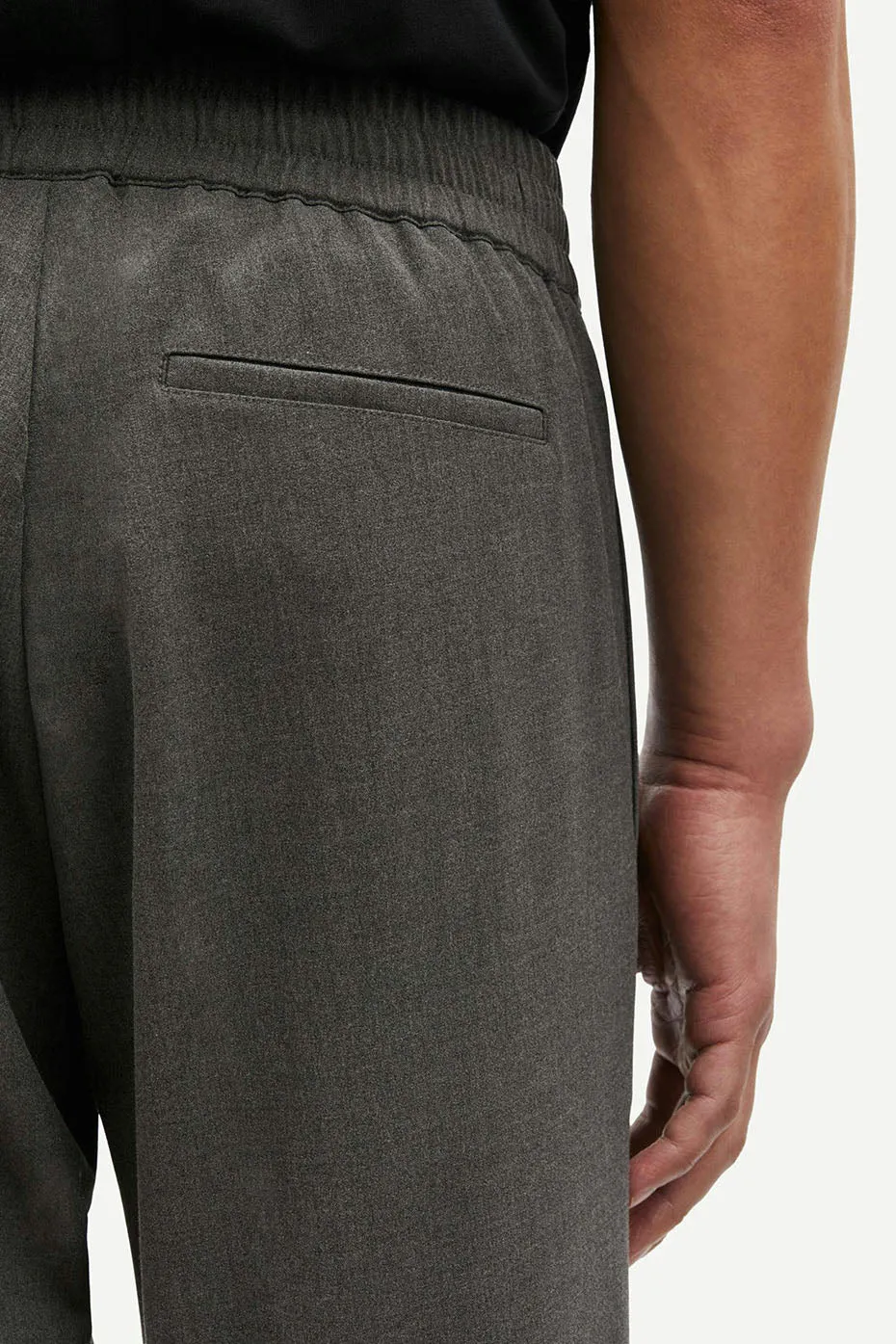 Dark Grey Melange Sasmithy Trousers