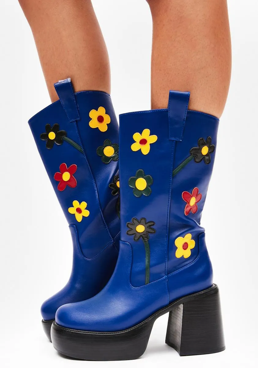 Darling Daughter Floral Boots