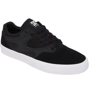 DC Shoes Mens Kalis Low Rise Suede Leather Trainers - Black/White