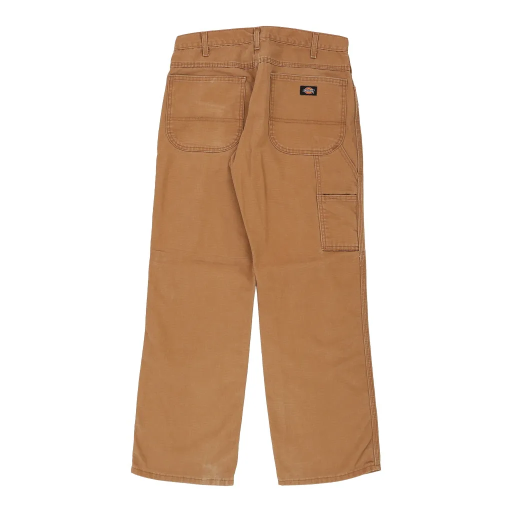 Dickies Carpenter Trousers - 30W 30L Brown Cotton